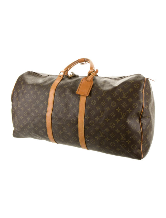 LOUIS VUITTON VINTAGE MONOGRAM KEEPALL 60 DUFFLE BAG