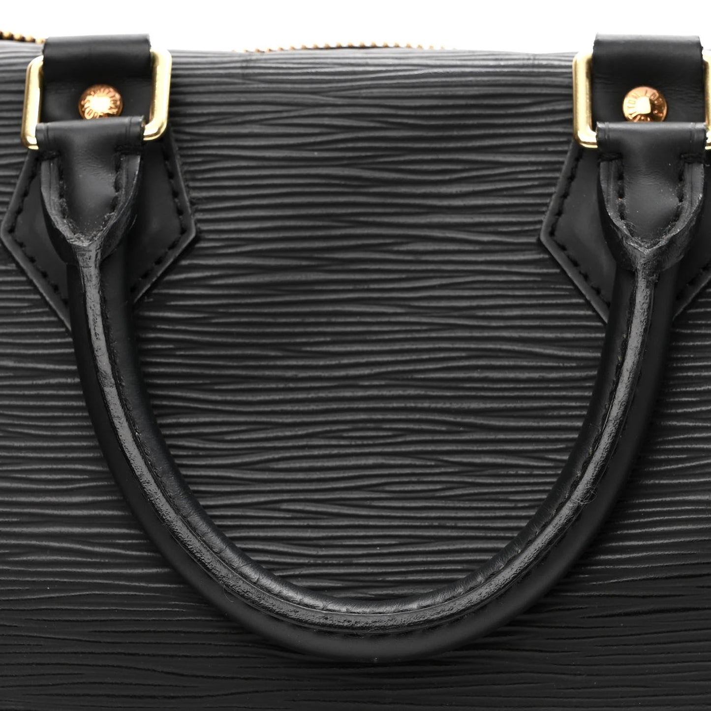 LOUIS VUITTON EPI LEATHER SPEEDY 25 HANDBAG BLACK