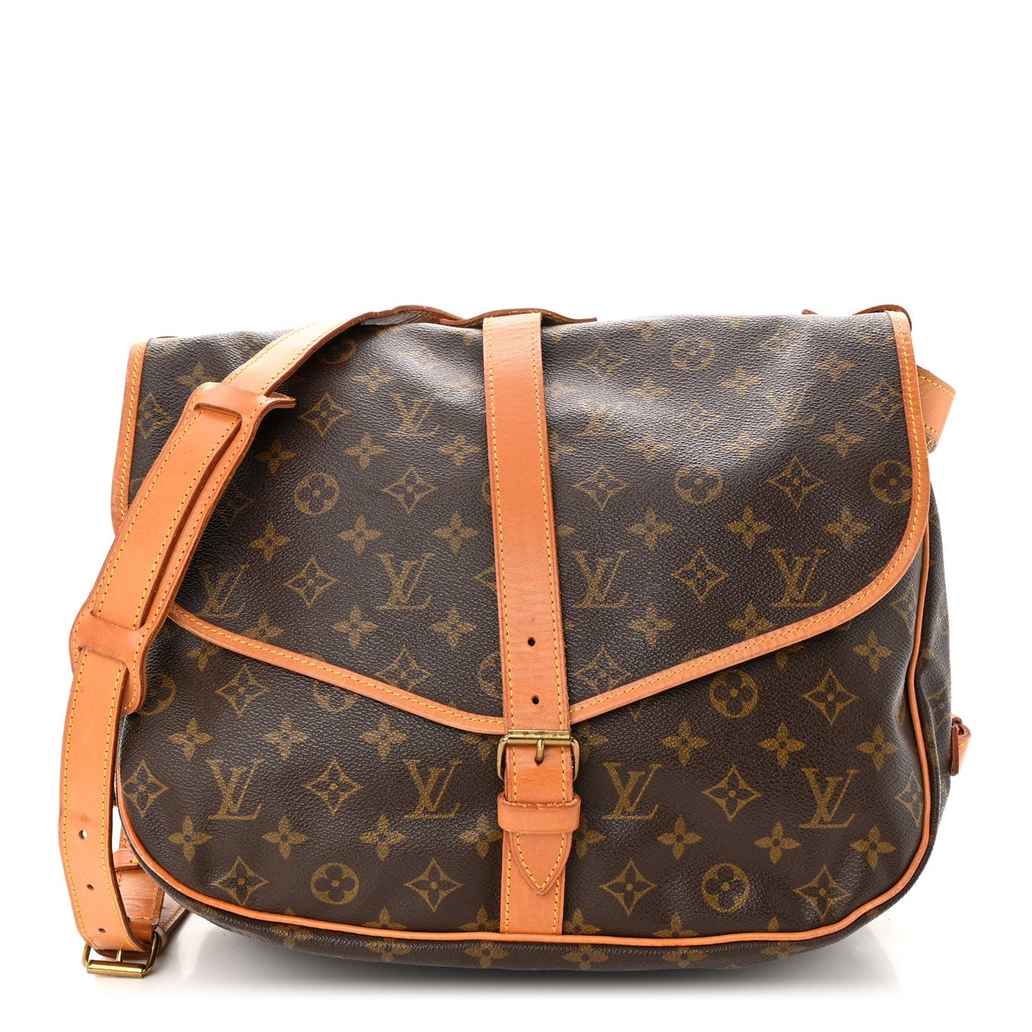 LOUIS VUITTON MONOGRAM SAUMUR 35 CROSSBODY BAG