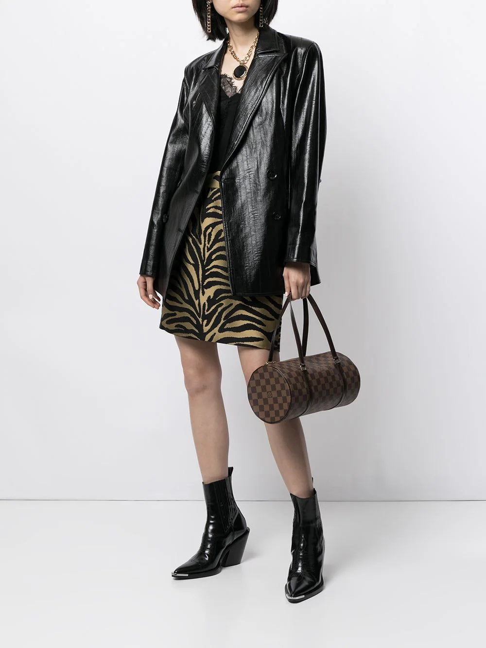 LOUIS VUITTON DAMIER EBENE PAPILLON 30 HANDBAG