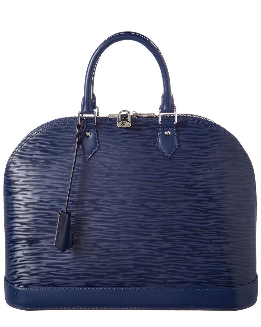 LOUIS VUITTON INDIGO EPI LEATHER ALMA GM BAG