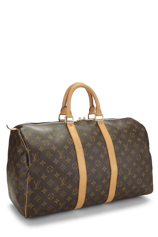 LOUIS VUITTON MONOGRAM KEEPALL 45 HANDBAG