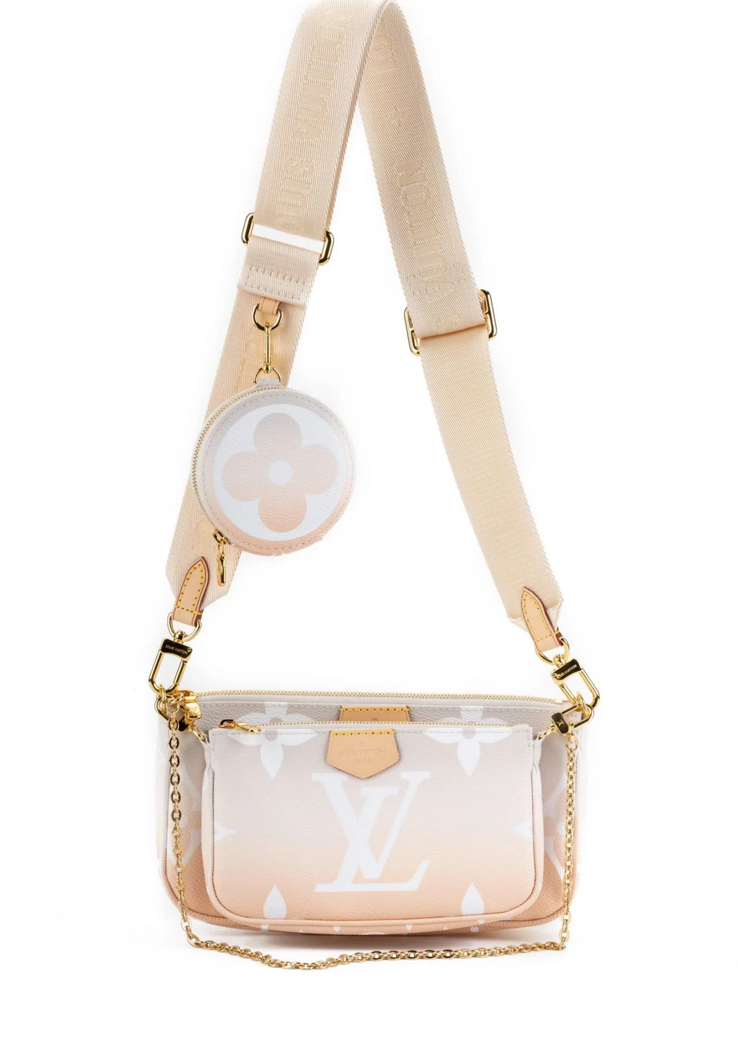 LOUIS VUITTON LIMITED EDITION BLUSH MULTI POCHETTE BN