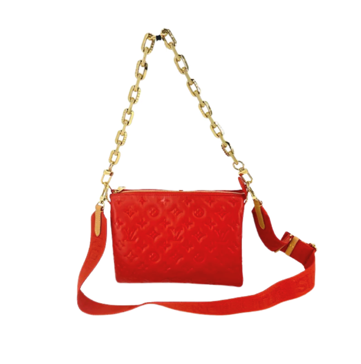 LOUIS VUITTON COUSSIN LEATHER EMBOSSED CROSSBODY BAG
