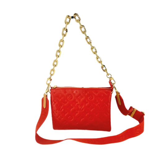 LOUIS VUITTON COUSSIN LEATHER EMBOSSED CROSSBODY BAG