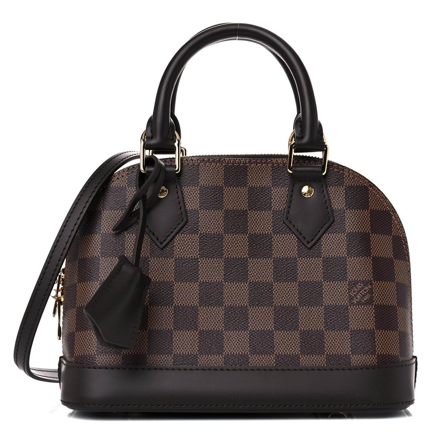 LOUIS VUITTON ALMA BB DAMIER EBENE BAG