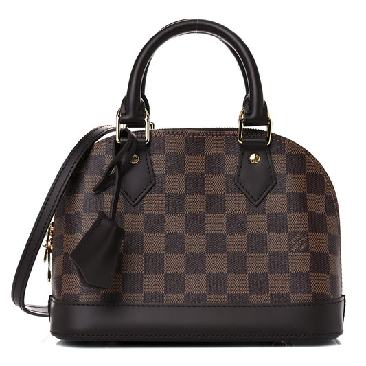 LOUIS VUITTON ALMA BB DAMIER EBENE BAG