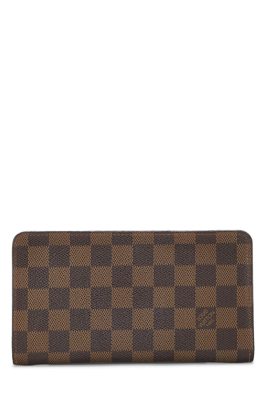 LOUIS VUITTON DAMIER EBENE PORTE MONNAIE ZIPPY WALLET