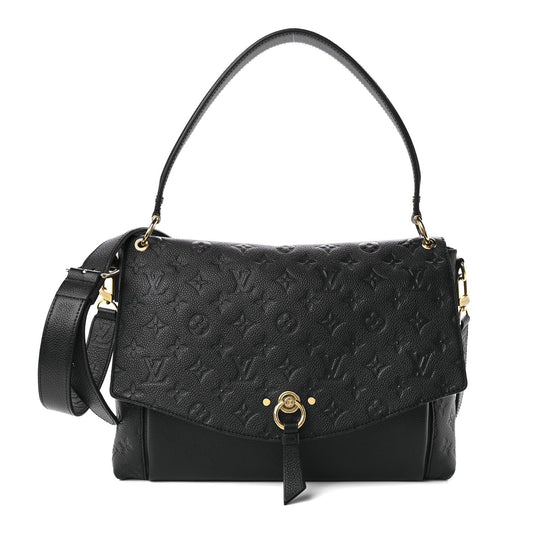 LOUIS VUITTON EMPREINTE LEATHER BLANCHE MM HANDBAG