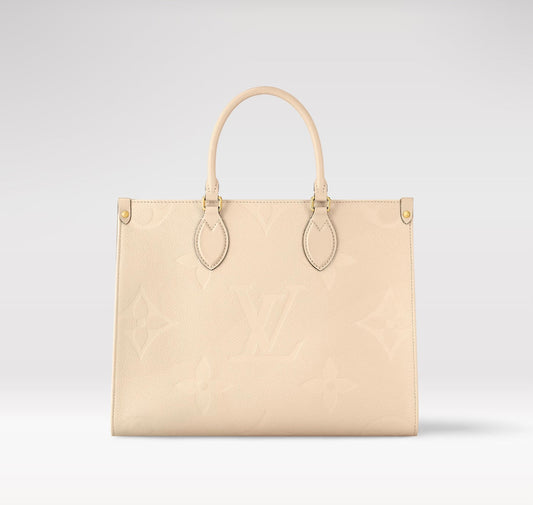 LOUIS VUITTON EMPREINTE LEATHER GIANT MONOGRAM ONTHEGO TOTE BAG