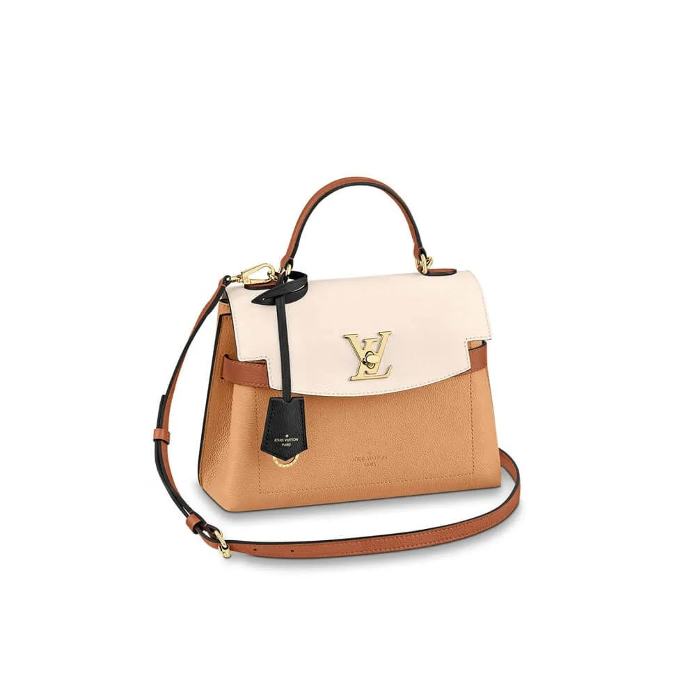 LOUIS VUITTON LOCKME EVER BB CALFSKIN LEATHER SHOULDER BAG