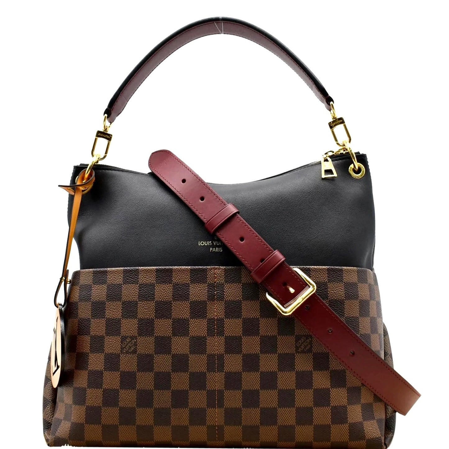 LOUIS VUITTON DAMIER EBENE MAIDA HOBO BAG NOIR