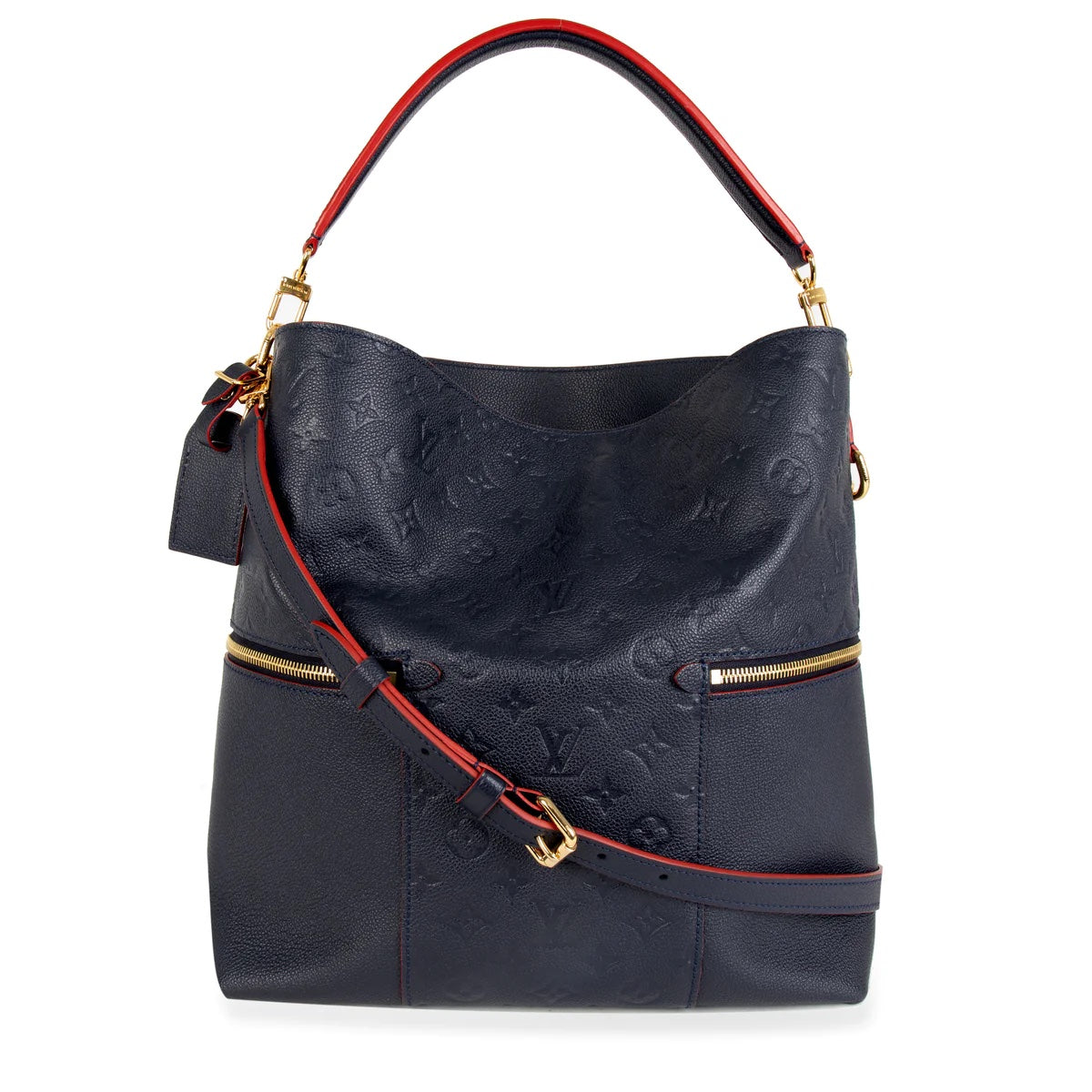 LOUIS VUITTON MONOGRAM EMPREINTE MÉLIE BAG MARINE ROUGE