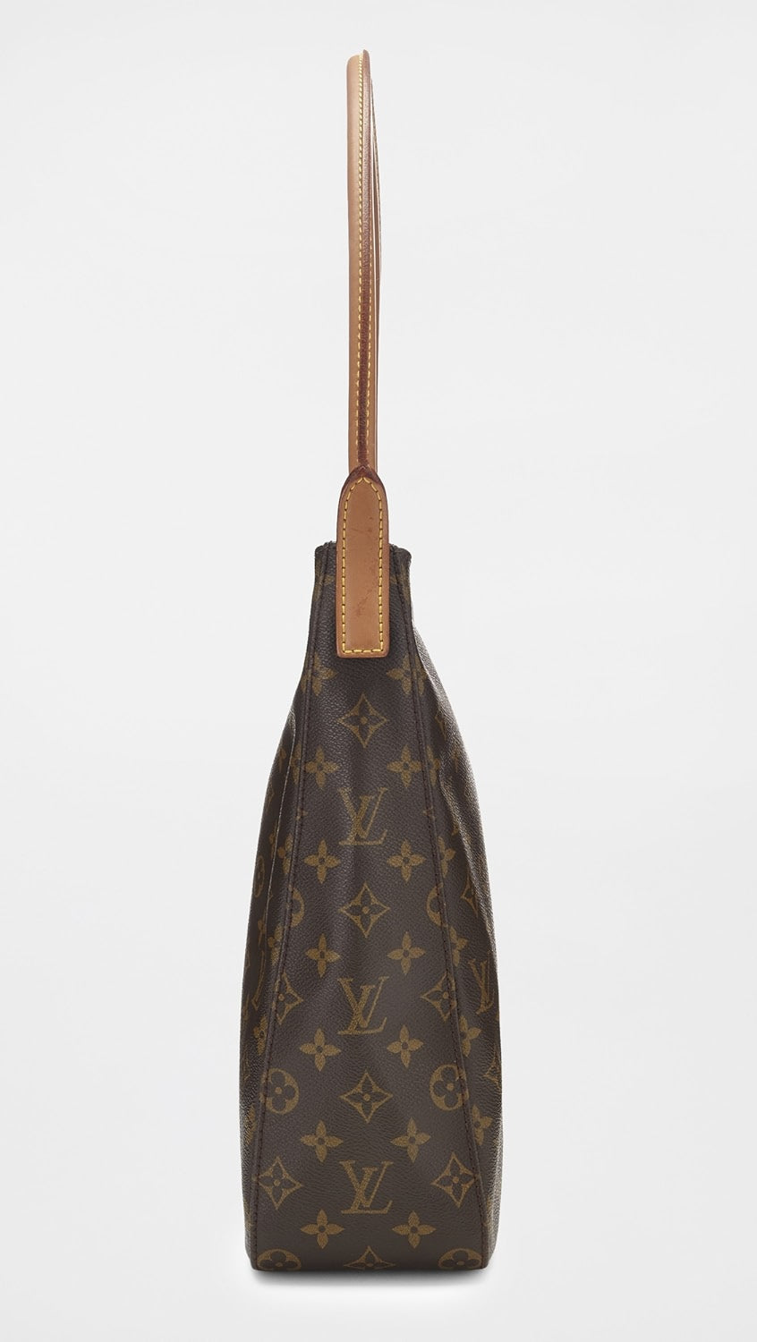 LOUIS VUITTON MONOGRAM LOOPING GM ZIPPED HOBO BAG