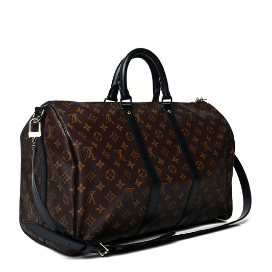 LOUIS VUITTON MONOGRAM MACASSAR KEEPALL BANDOULLIERE 55