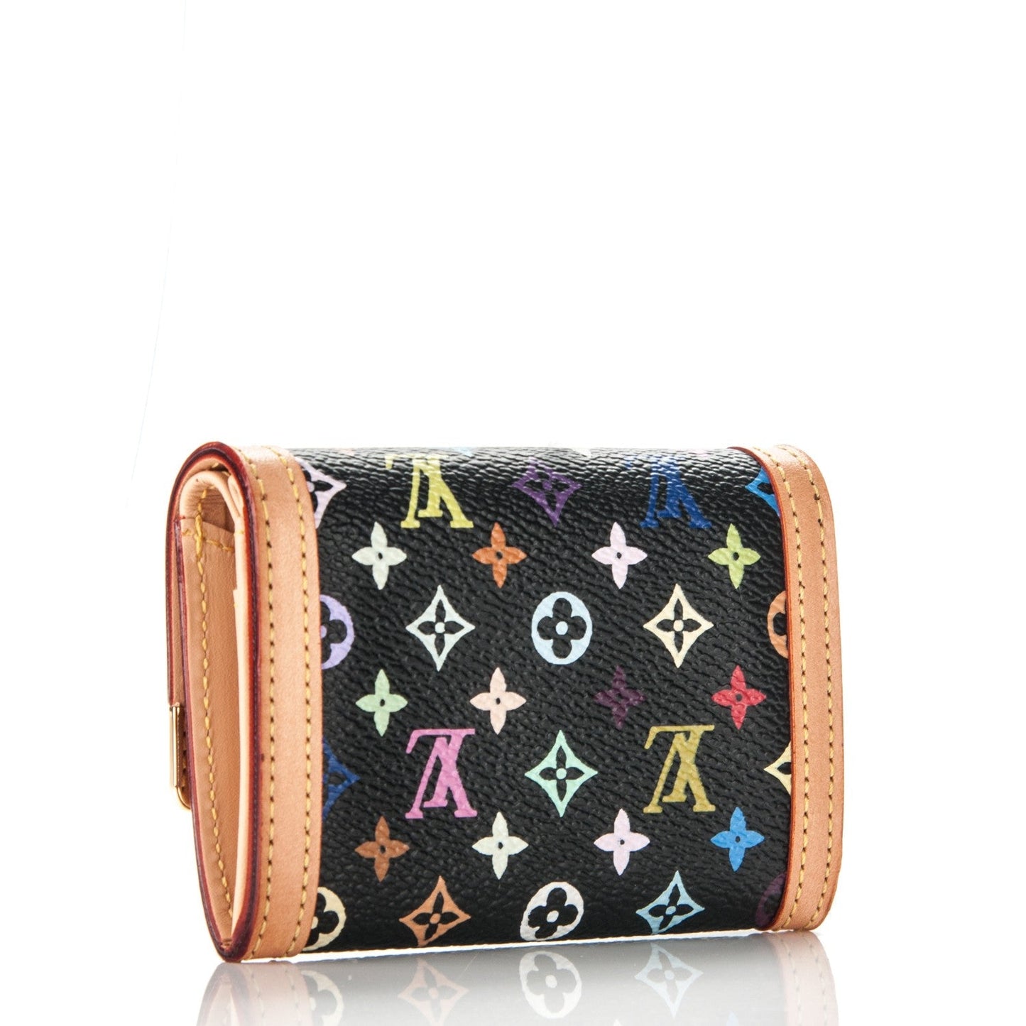 LOUIS VUITTON MULTICOLOR MONOGRAM PORTE MONNAIE PLAT
