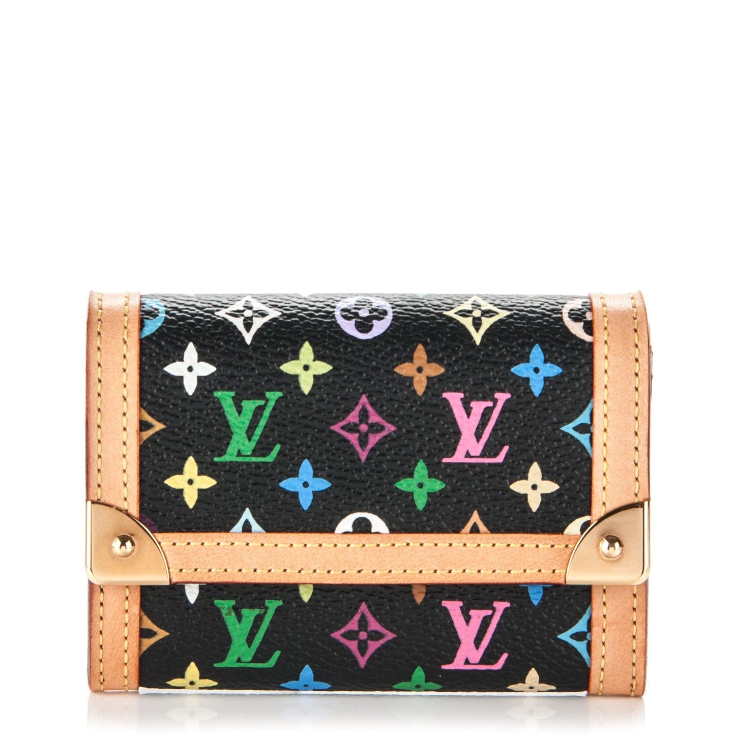 LOUIS VUITTON MULTICOLOR MONOGRAM PORTE MONNAIE PLAT