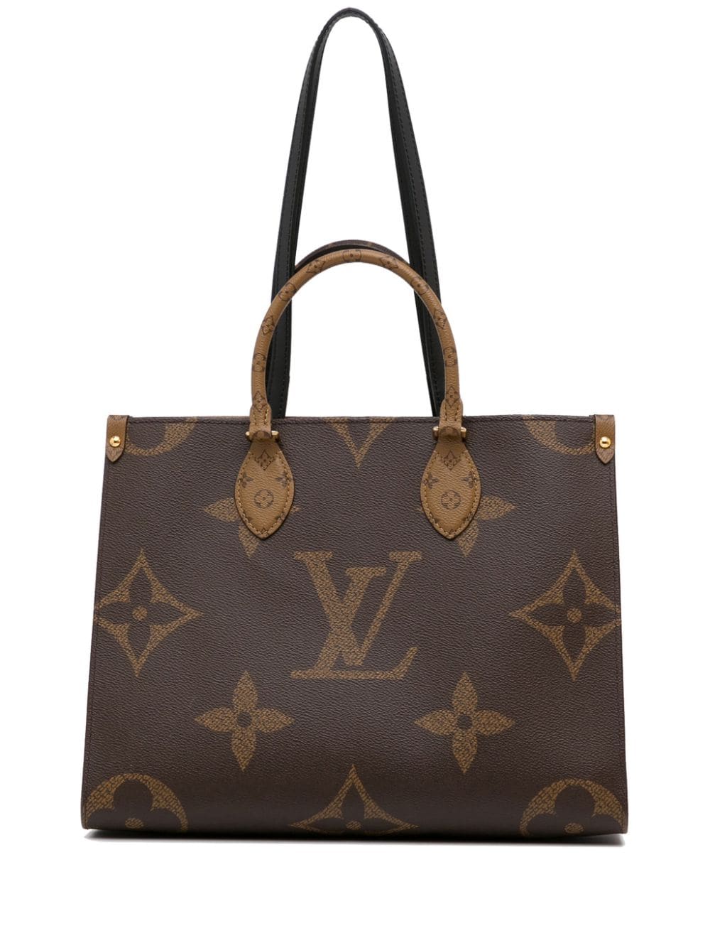 LOUIS VUITTON GIANT REVERSE MONOGRAM ON THE GO MM TOTE BAG