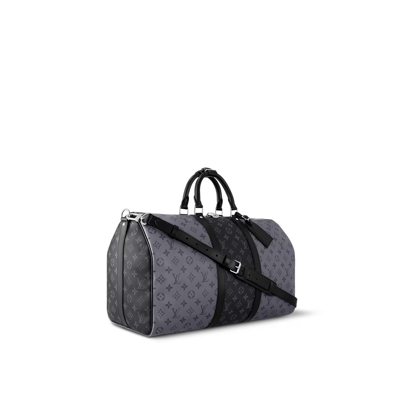 LOUIS VUITTON REVERSE MONOGRAM ECLIPSE KEEPALL BANDOULIÈRE 50 BAG