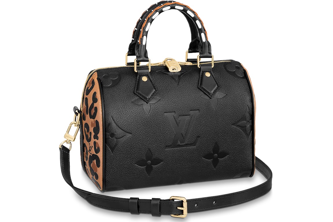 LOUIS VUITTON WILD AT HEART EMPREINTE MONOGRAM GIANT SPEEDY BANDOULIERE 25