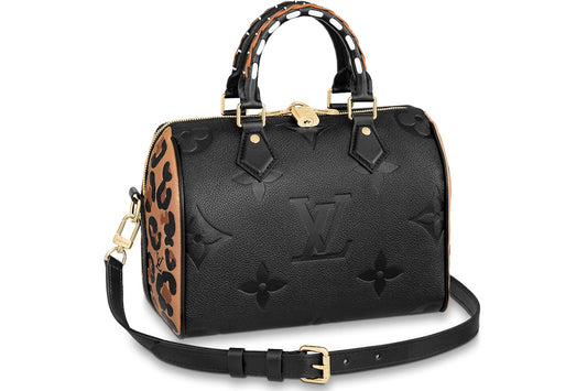 LOUIS VUITTON WILD AT HEART EMPREINTE MONOGRAM GIANT SPEEDY BANDOULIERE 25