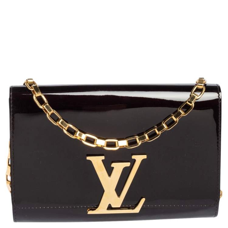 LOUIS VUITTON VERNIS LOUISE GM CHAIN BAG