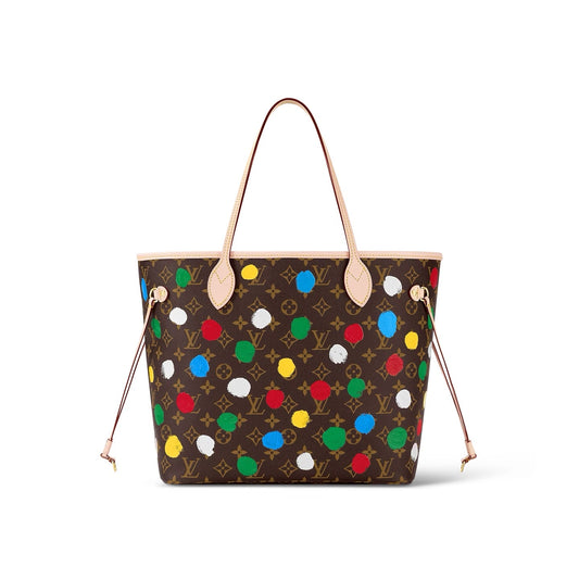 LOUIS VUITTON X YAYOI KUSAMA MONOGRAM NEVERFULL MM TOTE BAG