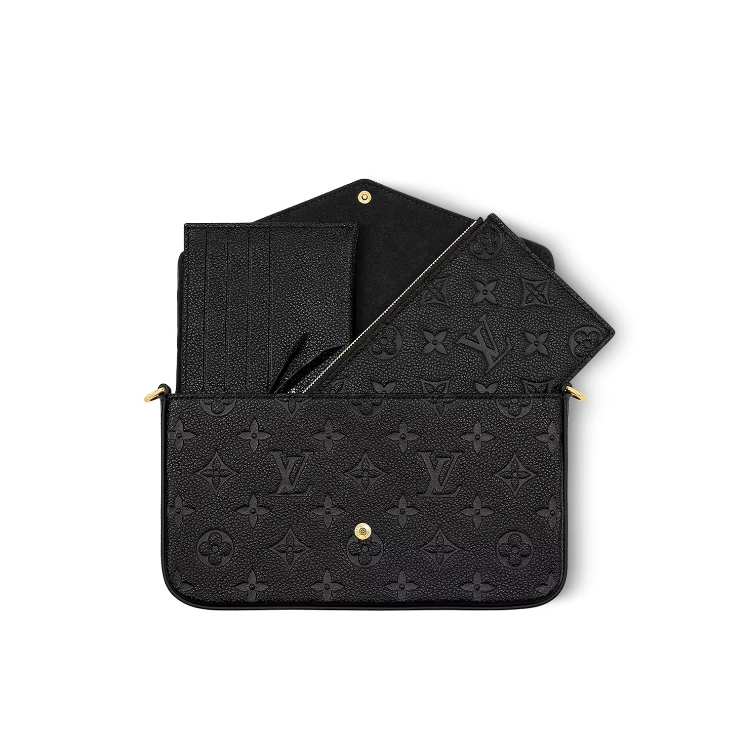 LOUIS VUITTON MONOGRAM EMPREINTE LEATHER FÉLICIE CHAIN BAG