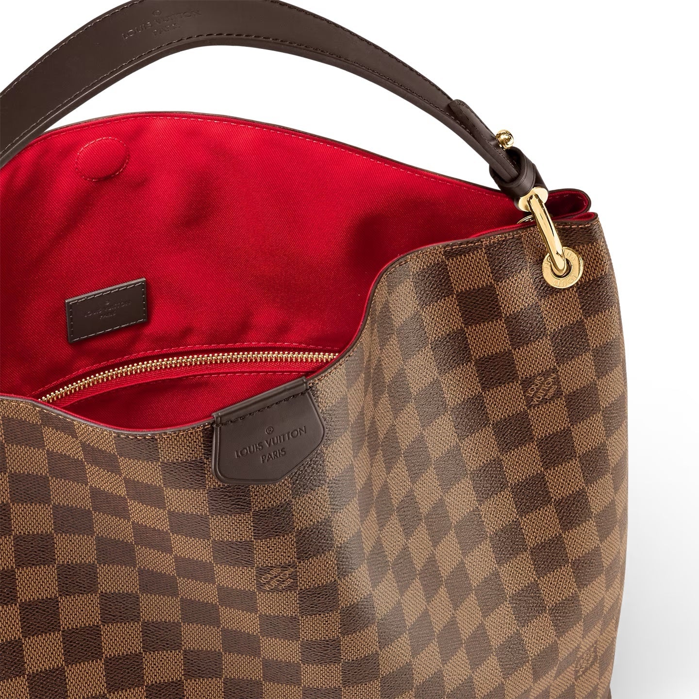 LOUIS VUITTON DAMIER EBENE GRACEFULL MM HOBO BAG