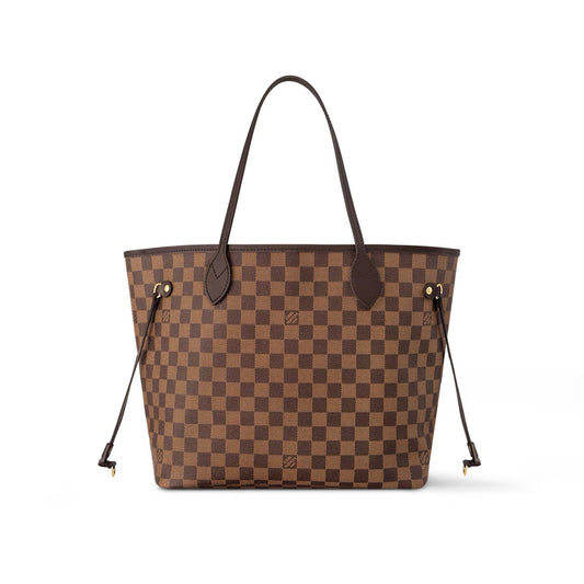 LOUIS VUITTON DAMIER EBENE NEVERFULL MM TOTE HANDBAG