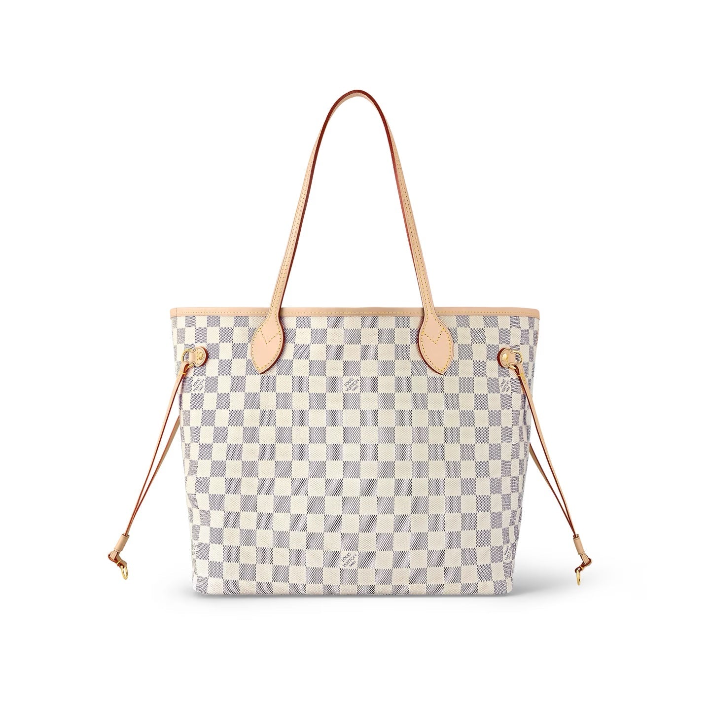 LOUIS VUITTON DAMIER AZUR NEVERFULL MM TOTE ROSE BALLERINE