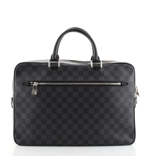 LOUIS VUITTON DAMIER GRAPHITE PORTE DOCUMENTS BUSINESS MM BAG