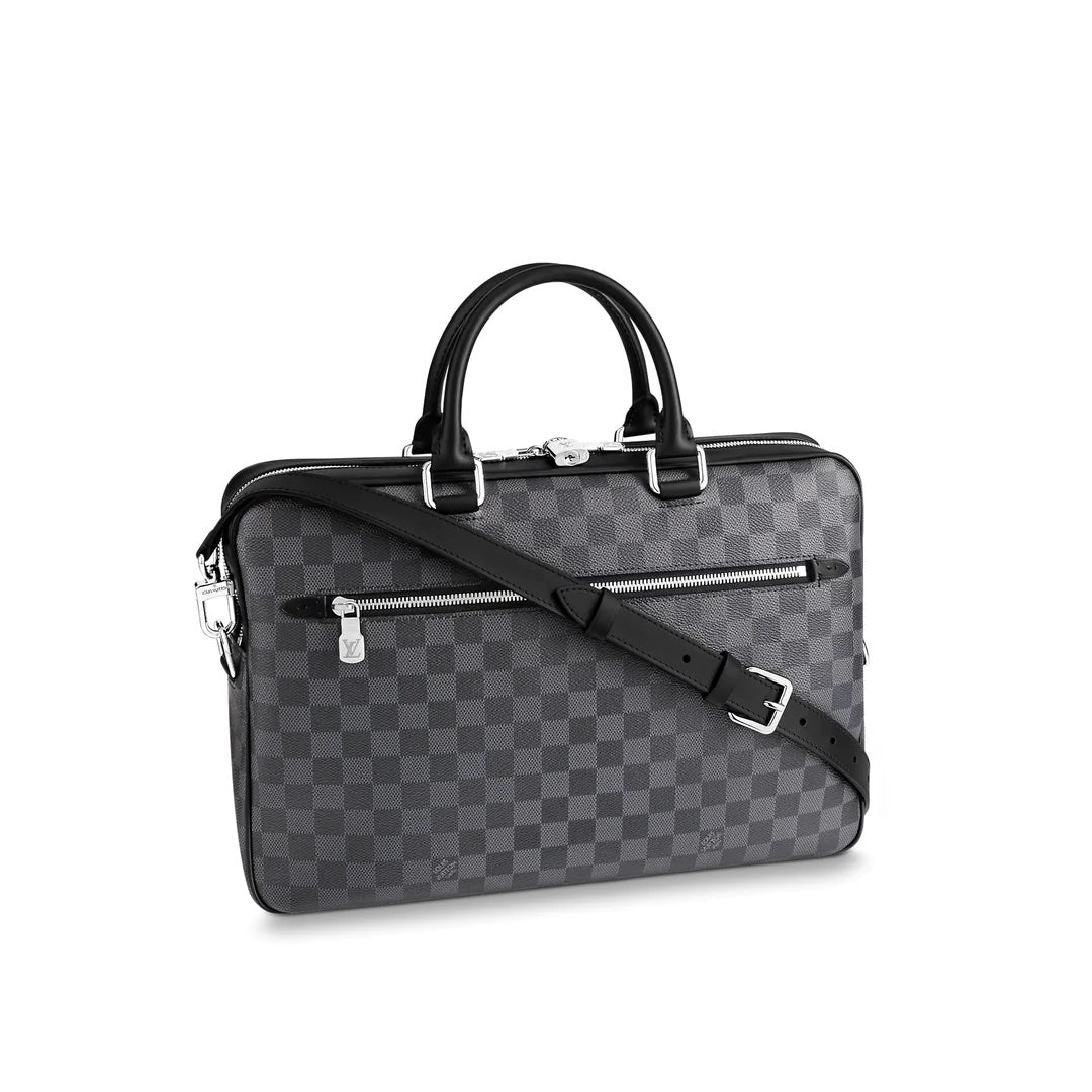 LOUIS VUITTON DAMIER GRAPHITE PORTE DOCUMENTS BUSINESS MM BAG