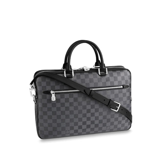LOUIS VUITTON DAMIER GRAPHITE PORTE DOCUMENTS BUSINESS MM BAG