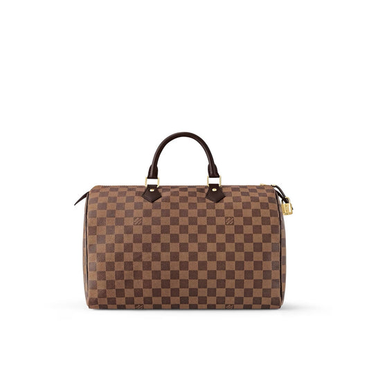 LOUIS VUITTON DAMIER EBENE SPEEDY 35 HANDBAGS