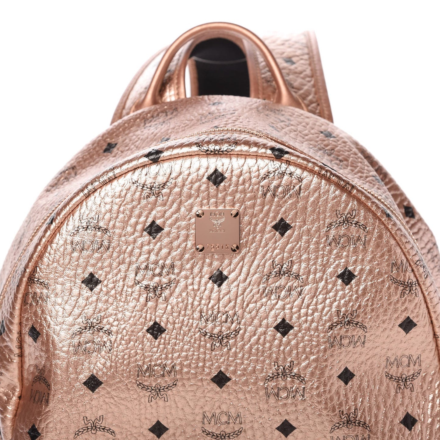 MCM METALLIC VISETOS STARK MEDIUM BACKPACK
