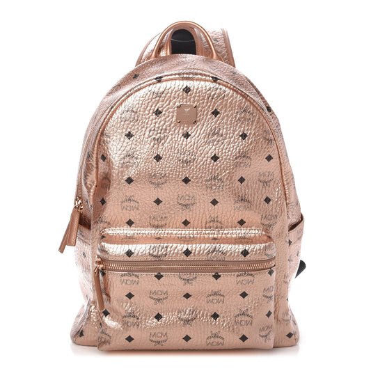 MCM METALLIC VISETOS STARK MEDIUM BACKPACK