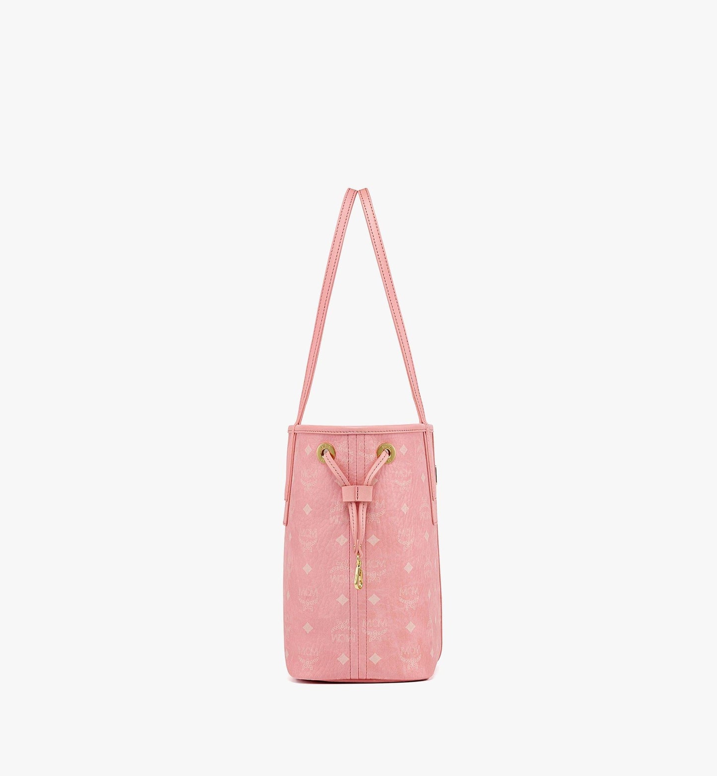 MCM REVERSIBLE LIZ SHOPPER TOTE BAG IN PINK BLOSSOM