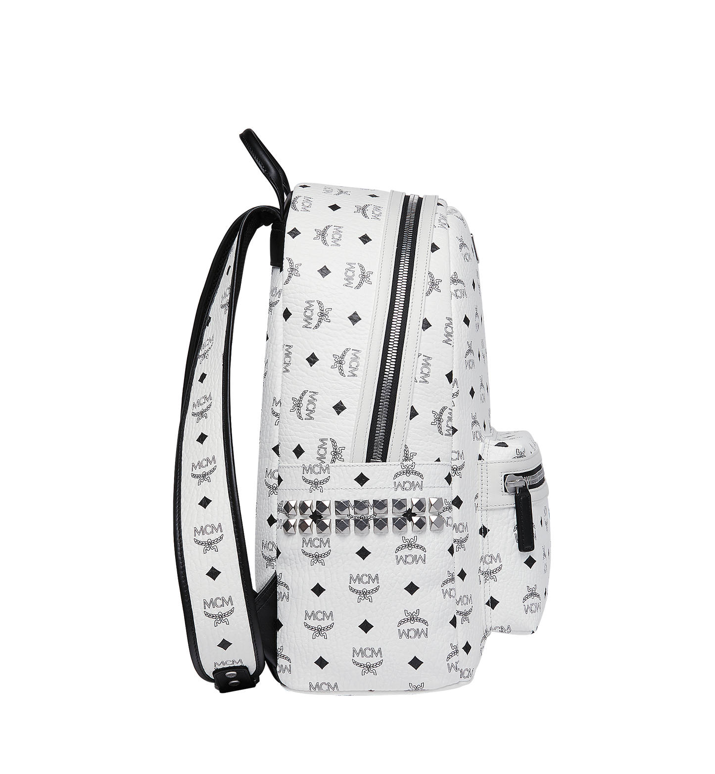 MCM Stark Side Studs Backpack in Visetos