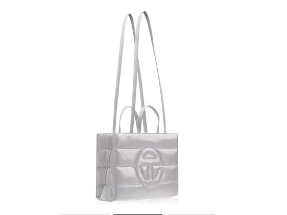 MOOSE KNUCKLES X TELFAR PUFFER SHOPPING TOTE BAG