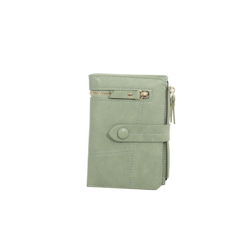Women's Korean Short Folding Multifunctional Clutch  Ladies Wallets
