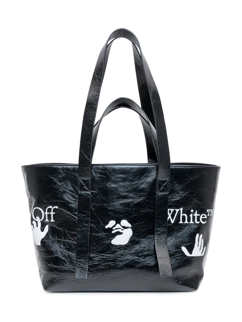 OFF WHITE COMMERCIAL LOGO TOTE BAG