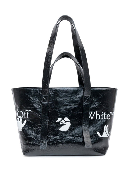 OFF WHITE COMMERCIAL LOGO TOTE BAG