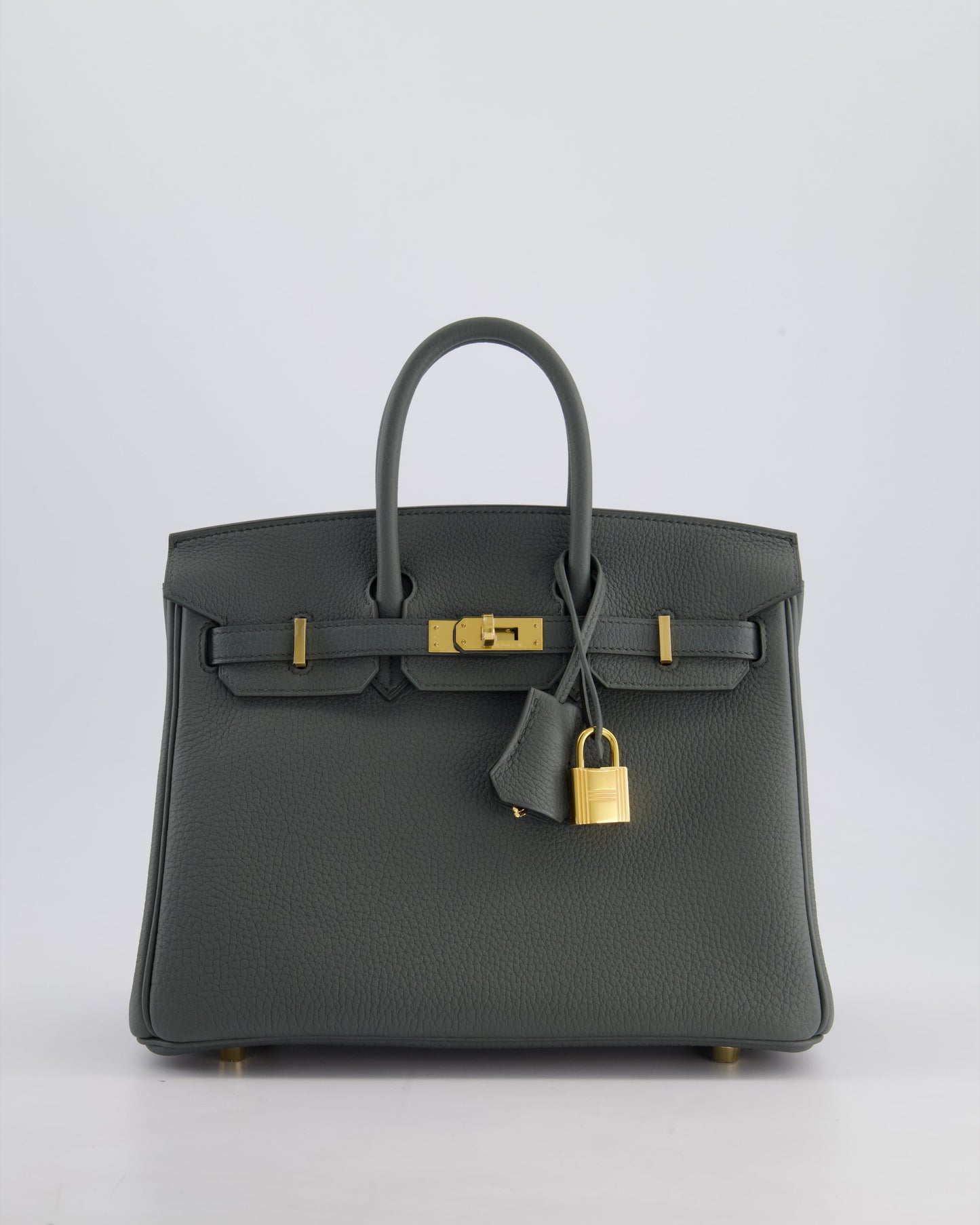 *SUPER HOT COLOUR* Hermès Birkin 25cm Retourne Bag in Vert Amande Togo Leather with Gold Hardware