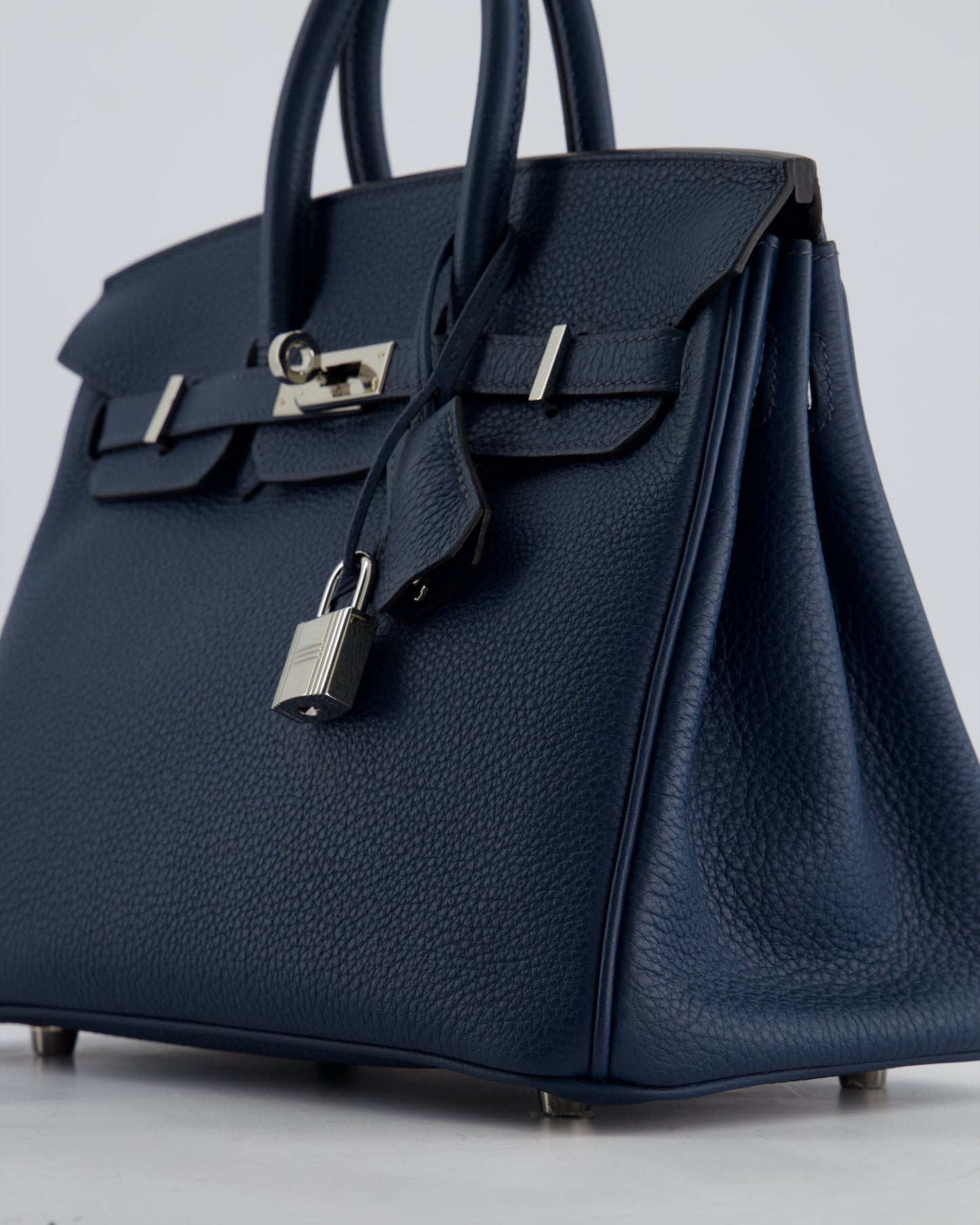 *HOT* Hermès Birkin Retourne 25cm Bag in Bleu De Prusse Togo Leather with Palladium Hardware