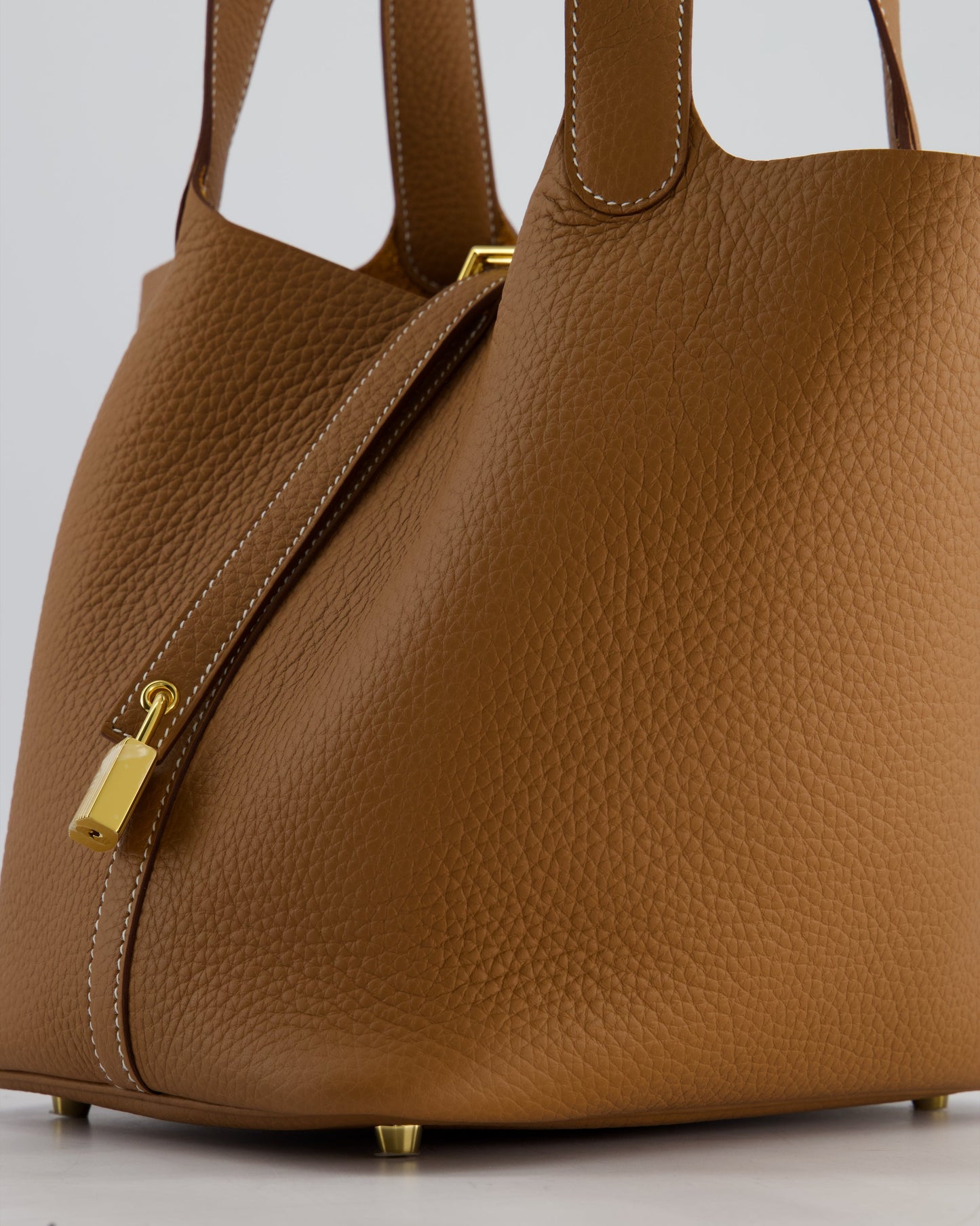 *RARE* Hermès Picotin Lock Bag 22cm in Gold Clemence Leather with Gold Hardware