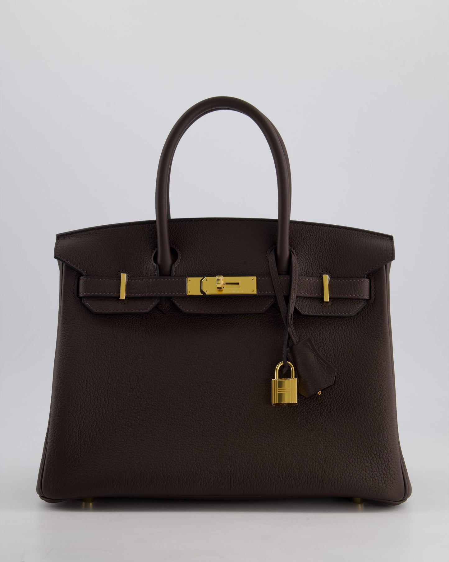 *HOT* Hermès Birkin Bag 30cm Retourne in Ebene Togo Leather with Gold Hardware