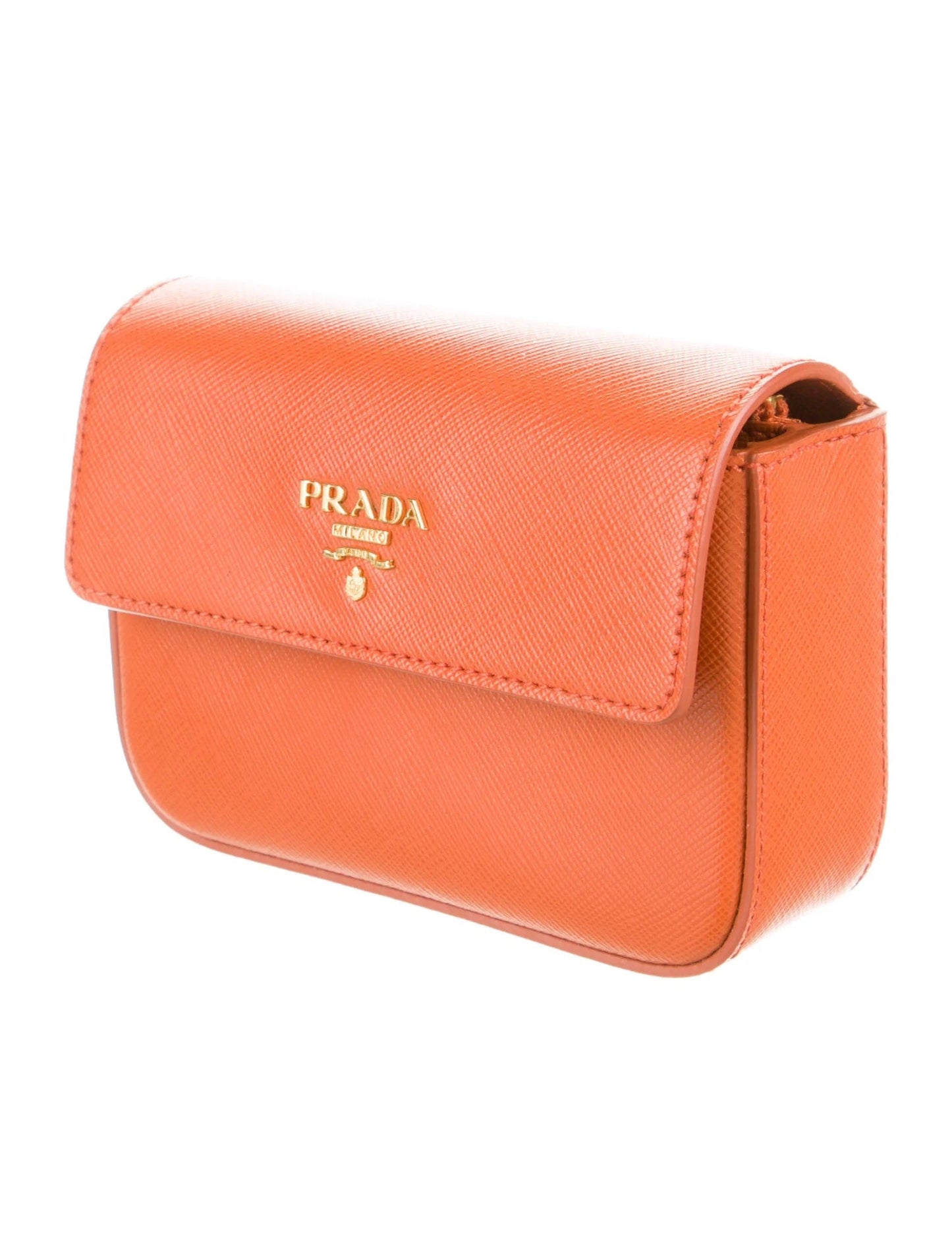 PRADA SAFFIANO LUX LEATHER SMALL CLUTCH/ PHONE HOLDER