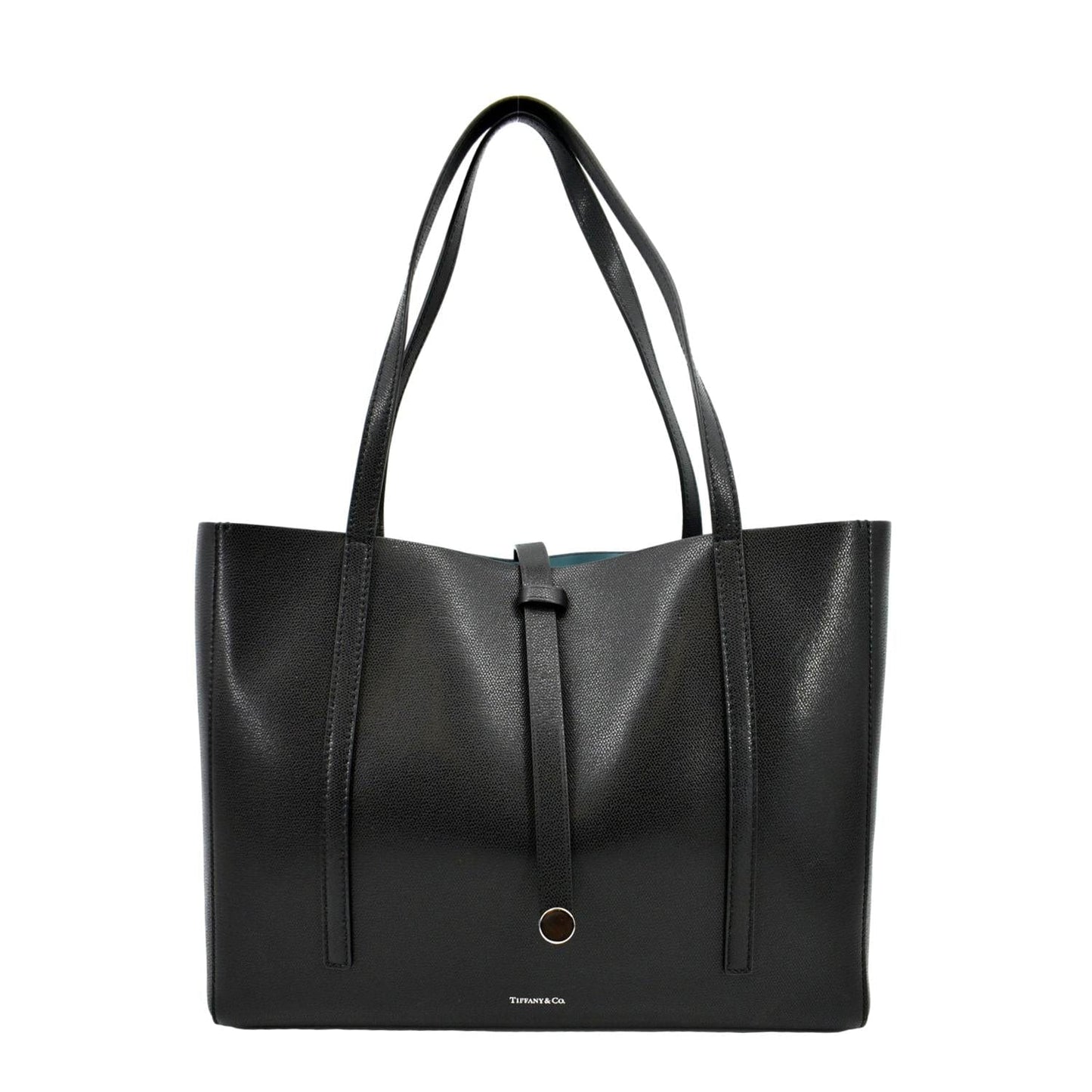 TIFFANY & CO. GRAINED LEATHER REVERSIBLE TOTE BAG