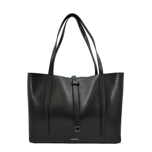 TIFFANY & CO. GRAINED LEATHER REVERSIBLE TOTE BAG